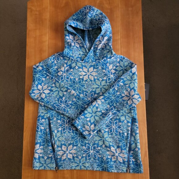 T by Talbots Snowflake Fleece Hoodie - L - Picture 10 of 11